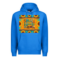True Royal small business mama leopard turquoise aztec serape cowhide sunflowers Premium Hoodie - Artiststas