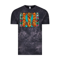 Cloud Black basketball serape cowhide turquoise leopard glitter  brushstrokes Vintage Tee - Artiststas