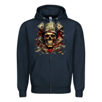 Navy bad money Zipper Hoodie - Unal Design
