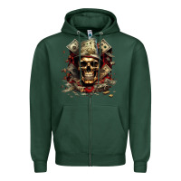 Sports Green bad money Zipper Hoodie - Unal Design