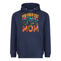 Navy motocross mom Heavyweight Hoodie - texasbilliewilder