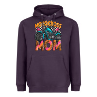 Plum motocross mom Heavyweight Hoodie - texasbilliewilder