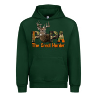 Forest Green Western Papa The Great Deer Hunter Urban Hoodie - LillyAllenDesigns