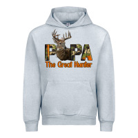 Heather Grey Western Papa The Great Deer Hunter Urban Hoodie - LillyAllenDesigns