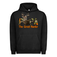 Pigment Black Western Papa The Great Deer Hunter Urban Hoodie - LillyAllenDesigns