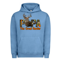 Pigment Pebble Blue Western Papa The Great Deer Hunter Urban Hoodie - LillyAllenDesigns