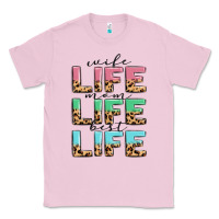 Bubblegum Pink wife life mom life best life Classic Tee - MaliasSmallBusiness