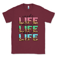 Burgundy wife life mom life best life Classic Tee - MaliasSmallBusiness