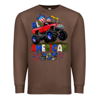 Chestnut All American Boy 4th july Premium Sweatshirt - CowGirlArtShop
