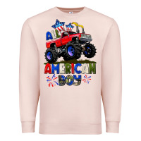 Pale Pink All American Boy 4th july Premium Sweatshirt - CowGirlArtShop