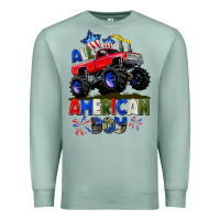 Seafoam All American Boy 4th july Premium Sweatshirt - CowGirlArtShop