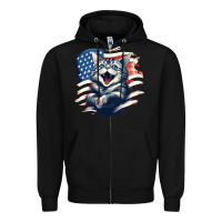 Black cat1 Zipper Hoodie - Unal Design