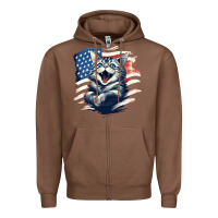 Chestnut cat1 Zipper Hoodie - Unal Design