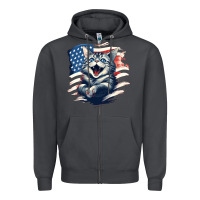 Smoke cat1 Zipper Hoodie - Unal Design