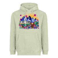 Matcha traveler Heavyweight Hoodie - Zillion Design Studio