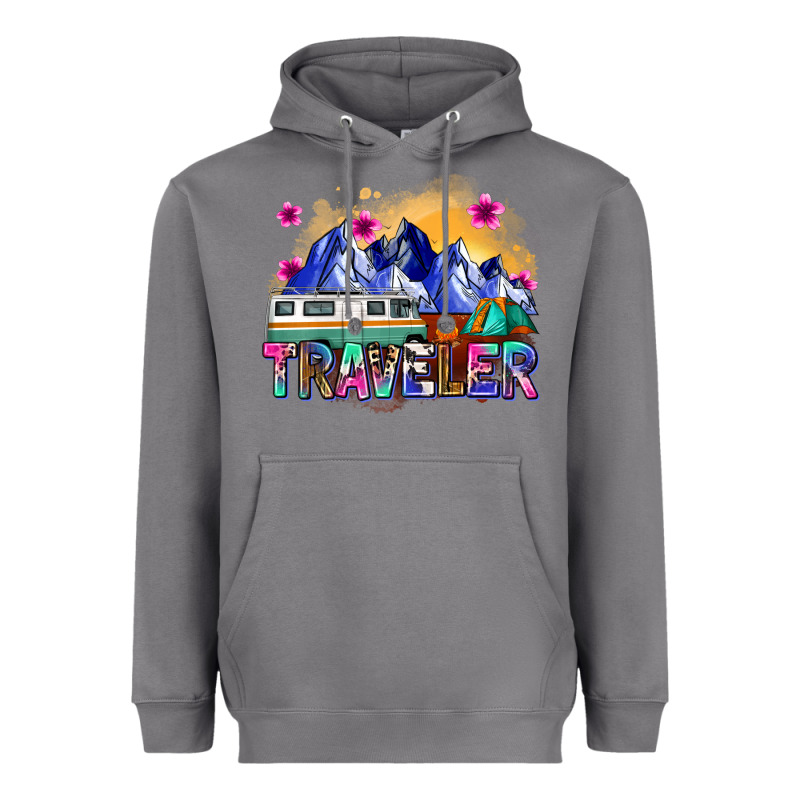 Traveler Heavyweight Hoodie by Zillion Design Studio | Teevron