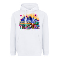 White traveler Heavyweight Hoodie - Zillion Design Studio