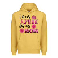 Antique Gold i wear pink for my mom sunlower and pumpkin Premium Hoodie - AdoDesignShop