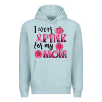 Blue Mist i wear pink for my mom sunlower and pumpkin Premium Hoodie - AdoDesignShop