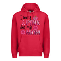 Cardinal i wear pink for my mom sunlower and pumpkin Premium Hoodie - AdoDesignShop