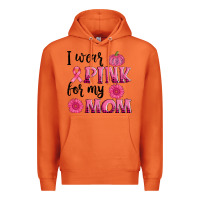 Carrot i wear pink for my mom sunlower and pumpkin Premium Hoodie - AdoDesignShop