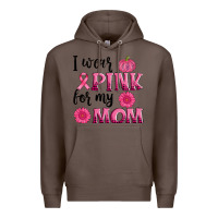 Coffee i wear pink for my mom sunlower and pumpkin Premium Hoodie - AdoDesignShop