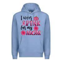 I Wear Pink For My Mom Sunlower And Pumpkin Premium Hoodie | Teevron