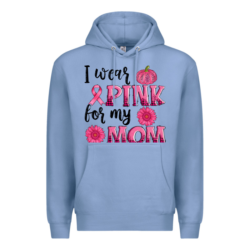 I Wear Pink For My Mom Sunlower And Pumpkin Premium Hoodie by AdoDesignShop | Teevron