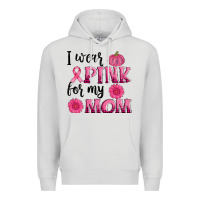 Dove Grey i wear pink for my mom sunlower and pumpkin Premium Hoodie - AdoDesignShop