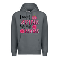 Rock i wear pink for my mom sunlower and pumpkin Premium Hoodie - AdoDesignShop