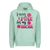 Seafoam i wear pink for my mom sunlower and pumpkin Premium Hoodie - AdoDesignShop