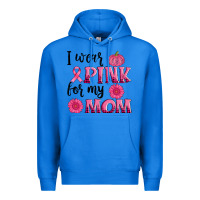 True Royal i wear pink for my mom sunlower and pumpkin Premium Hoodie - AdoDesignShop