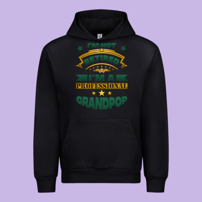I'm Not Retired I'm A Professional Grandpop Urban Hoodie Designed By Jasminsmagicworld