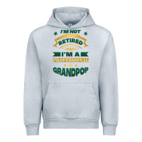 Heather Grey i'm not retired i'm a professional grandpop Urban Hoodie - Jasminsmagicworld