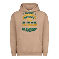 Pigment Burro i'm not retired i'm a professional grandpop Urban Hoodie - Jasminsmagicworld