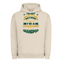 Pigment French Oak i'm not retired i'm a professional grandpop Urban Hoodie - Jasminsmagicworld