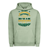 Pigment Oil Green i'm not retired i'm a professional grandpop Urban Hoodie - Jasminsmagicworld