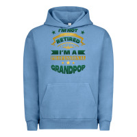 Pigment Pebble Blue i'm not retired i'm a professional grandpop Urban Hoodie - Jasminsmagicworld