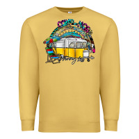 Antique Gold camp more worry less Premium Sweatshirt - SublimationCraftShop