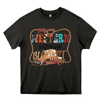 Asphalt My Western Watching Blanket Heavy Core Tee - CowhideDigitalArt