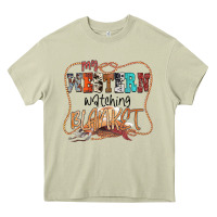 Mossy My Western Watching Blanket Heavy Core Tee - CowhideDigitalArt