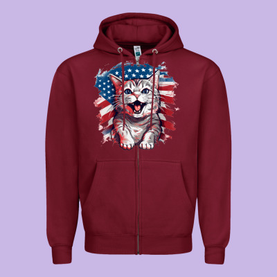 Zipper Hoodie cat2