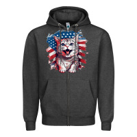 Charcoal Heather cat2 Zipper Hoodie - Unal Design