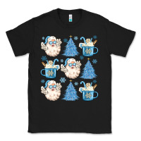 Black santa claus doodles christmas Classic Tee - MaliasSmallBusiness