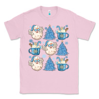 Bubblegum Pink santa claus doodles christmas Classic Tee - MaliasSmallBusiness