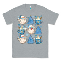 Heather Grey santa claus doodles christmas Classic Tee - MaliasSmallBusiness