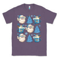Lavender santa claus doodles christmas Classic Tee - MaliasSmallBusiness