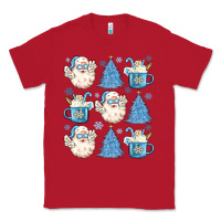 Red santa claus doodles christmas Classic Tee - MaliasSmallBusiness