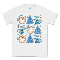 White santa claus doodles christmas Classic Tee - MaliasSmallBusiness