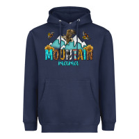 Navy mountain mama Heavyweight Hoodie - texasbilliewilder